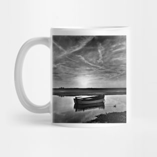 High tide at Burnham Overy Staithe, Norfolk, UK Mug